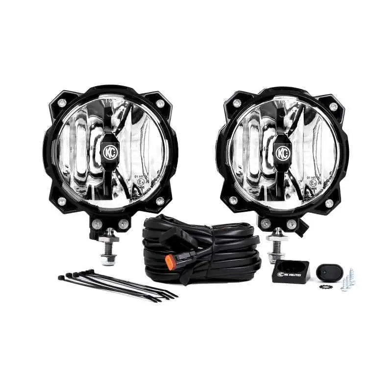KC HiLiTES 6in. Pro6 Gravity LED Light 20w Single Mount Spot Beam (Pair Pack System) 91301