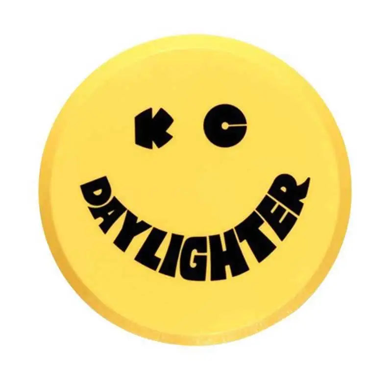 KC HiLiTES 6in. Round Hard Cover for Daylighter/SlimLite/Pro-Sport (Single) - Yellow w/Black Smile k135202
