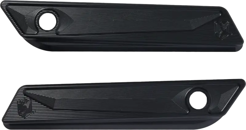 KENS FACTORY KFL-31B Black Saddlebag Hinge Cover for 2014-2024 Harley CVO Road Glide 563-03034