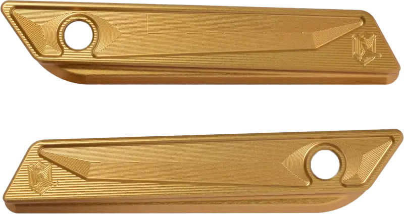 KENS FACTORY KFL-31G Gold Saddlebag Hinge Cover for 2014-2024 CVO Road Glide 563-03036