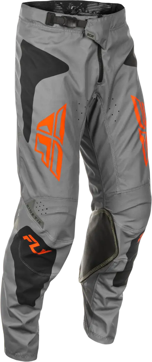 Kinetic Performance Riding Pants in Grey, Orange, and Black - Size 38 378-43238