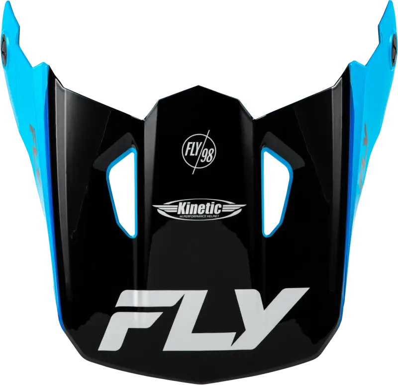 Kinetic Rally Helmet Visor in Blue, Black, and White - Medium/Large Size 73-8682