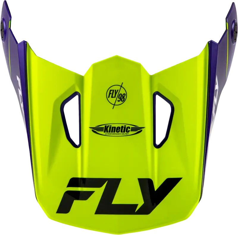 Kinetic Rally Helmet Visor in High Visibility Blue and Black for Medium/Large Sizes 73-8685