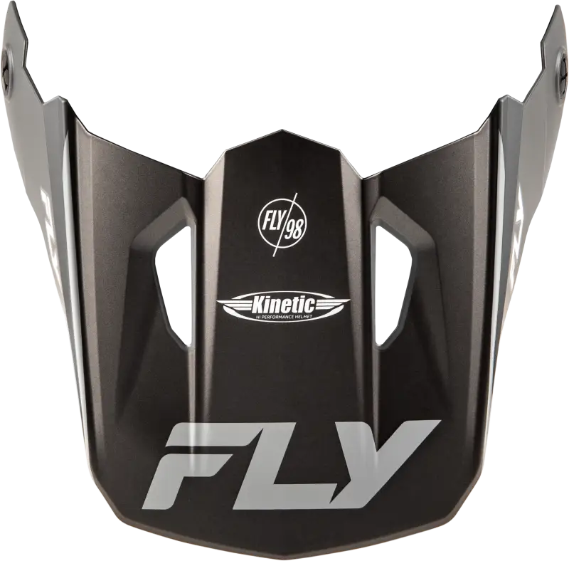 Kinetic Rally Helmet Visor - Matte Grey, Black & White - XS/SM Size 73-8690