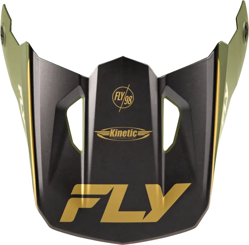 Kinetic Rally Helmet Visor in Matte Moss Gray/Khaki/White - Medium/Large 73-8688