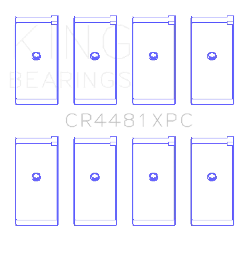 King Mitsubishi 4G63 / 4G64 6 Bolt 1st Gen DSM (Size 0.25) Coated Performance Rod Bearing Set kingCR4481XPC0.25