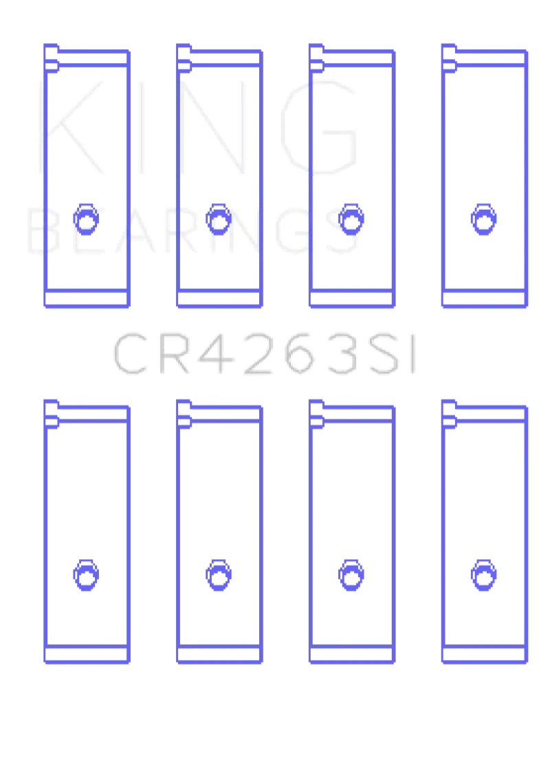 King Toyota 1ZZ-FE (Size .25) Rod Bearing Set kingcr4263si0-25