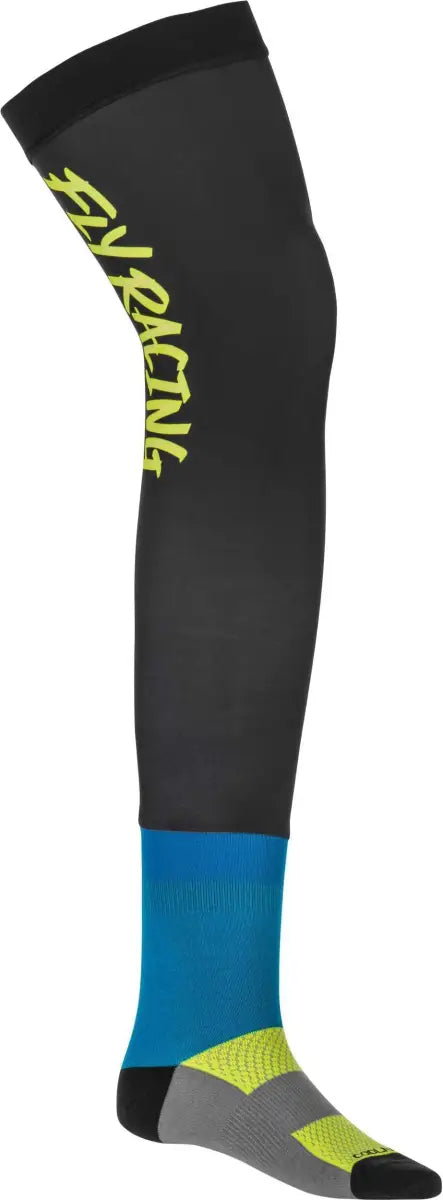 Knee Brace Socks Hi Vis/Black/Blue Sm/Md wps-350-0448s