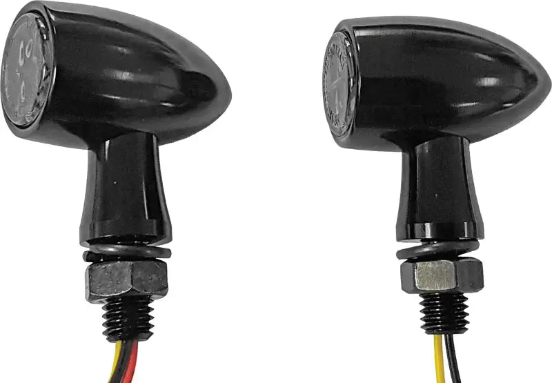 Led Turn Signal Black Amber W/Clear Lens wps-820-55555