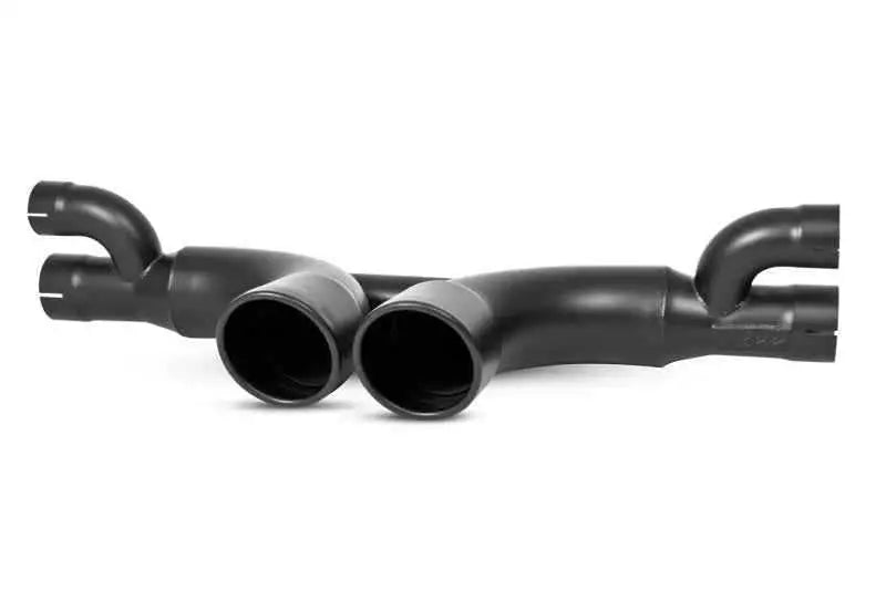 MBRP 14-15 Porsche GT3/GT3RS 3in Center Muffler Bypass 4in Tips - Black Coated s7607blk