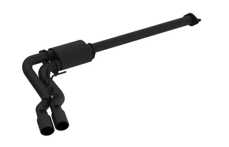 MBRP 15-16 Ford F-150 2.7L/3.5L/5.0L 3in Cat Back Single Side Pre-Axle Dual Exit Black Coated s5260blk