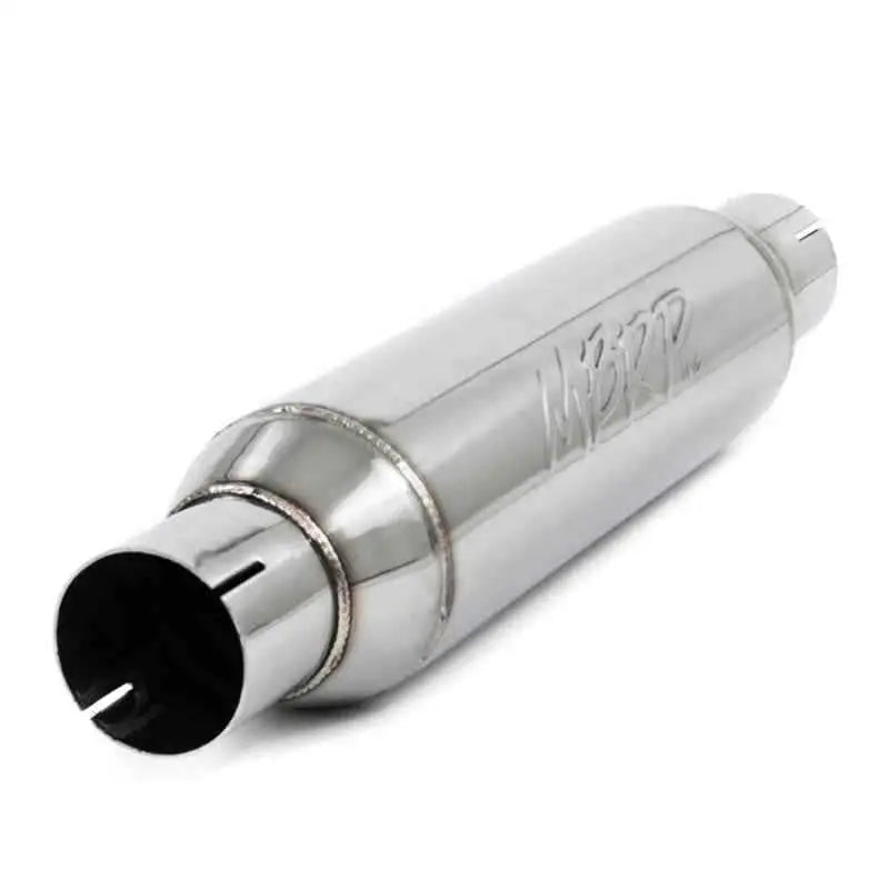 MBRP Universal Resonator 2.5in inlet/outlet 16in body 20in overall T304 r1012