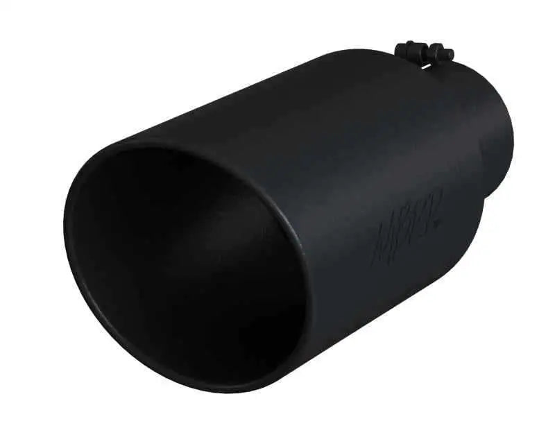 MBRP Universal Tip 8in OD Rolled End 5in Inlet 18in Length T304 - Black t5129blk
