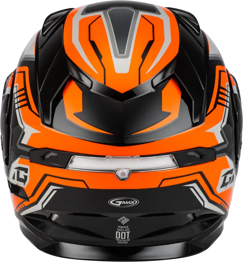Md 01s Transistor Snow Helmet Orange/Black Sm 72-7286s