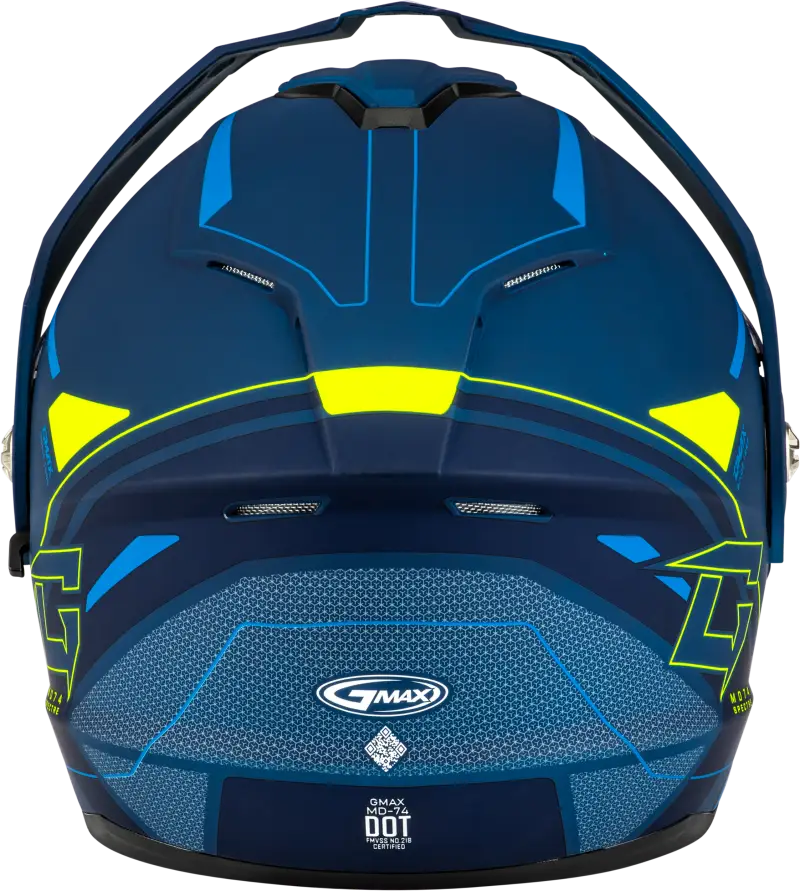 Md 74s Spectre Snow Helmet W/ Elec Shield Matte Blue/Grn 3x 72-72443x