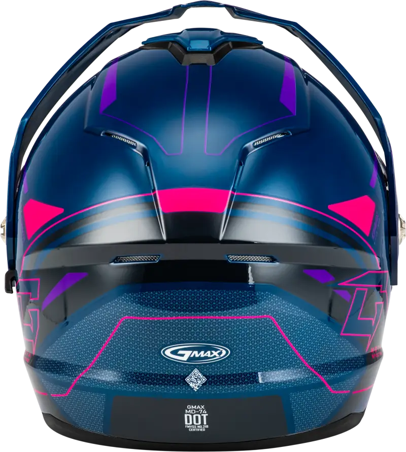 Md 74s Spectre Snow Helmet W/ Elec Shld Blue/Pink/Purple Lg 72-7241l