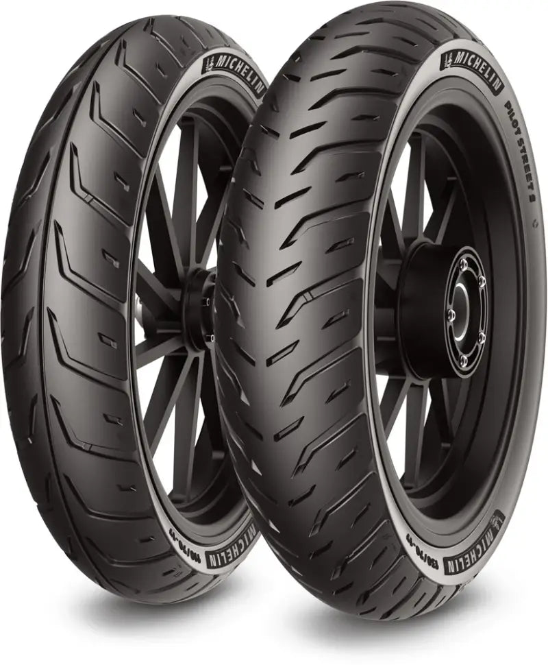 MICHELIN Pilot Street 2 Scooter Tire 100/80-17 52S TL - Front/Rear Performance Tire 87-9639