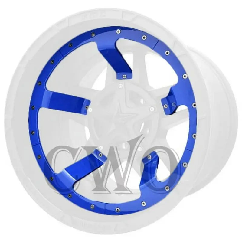 Midspoke 22-Inch Blue Wheel Pros (Set of 5) a78827ms220bl