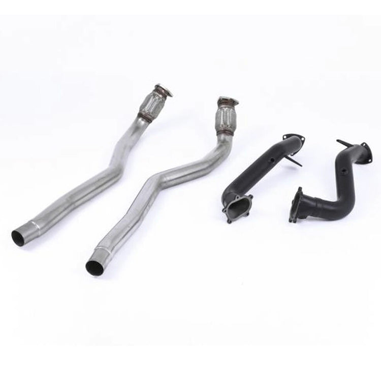 Milltek Large Bore Downpipes w/ Catalyst Bypass Pipes (For OE Cat-Back) Audi RS6 C7 2013-2018