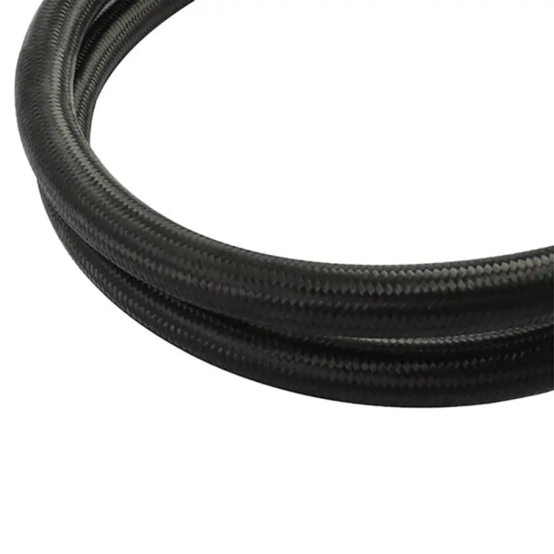 Mishimoto 15Ft Stainless Steel Braided Hose w/ -8AN Fittings - Black mismmsbh-08180-cb