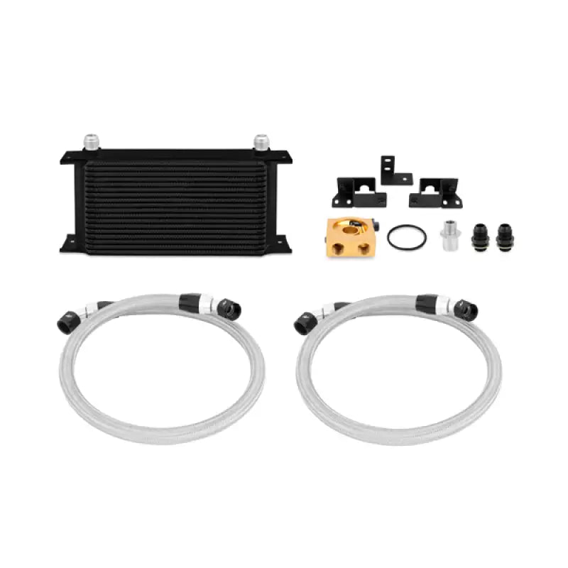 Mishimoto 2007-2011 Jeep Wrangler JK Oil Cooler Kit Thermostatic Black mismmoc-wra-07tbk