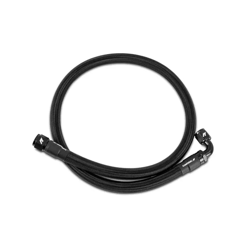 Mishimoto 3Ft Stainless Steel Braided Hose w/ -10AN Straight/90 Fittings - Black mismmsbh-10-3bk