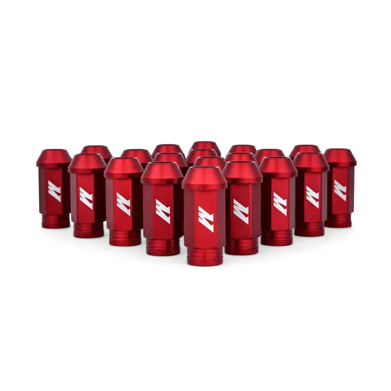 Mishimoto Aluminum Locking Lug Nuts M12x1.5 20pc Set Red mismmlg-15-20lrd