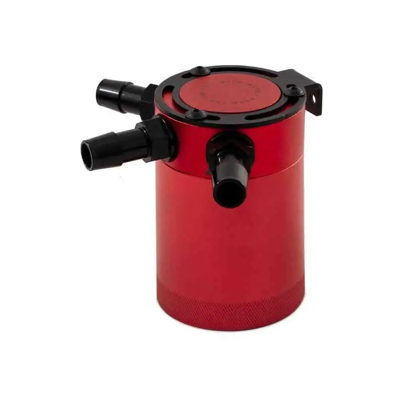 Mishimoto Compact Baffled Oil Catch Can 3-Port - Red mmbcc-cbthr-rd