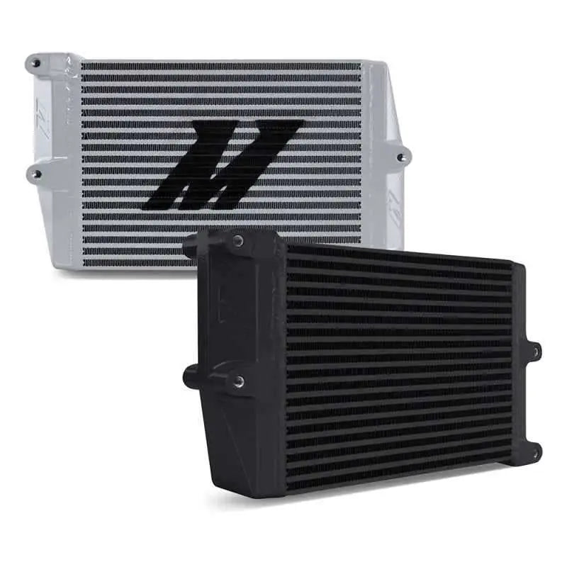 Mishimoto Heavy-Duty Oil Cooler - 10" Opposite-Side Outlets - Black mmoc-oo-10bk
