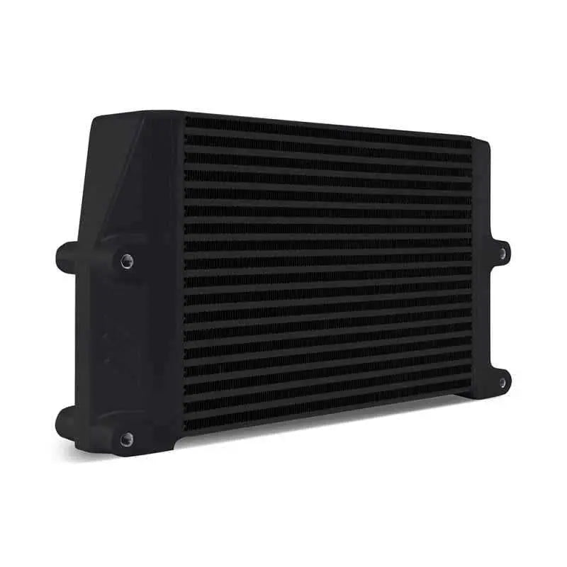 Mishimoto Heavy-Duty Oil Cooler - 10" Same-Side Outlets - Black mmoc-sso-10bk