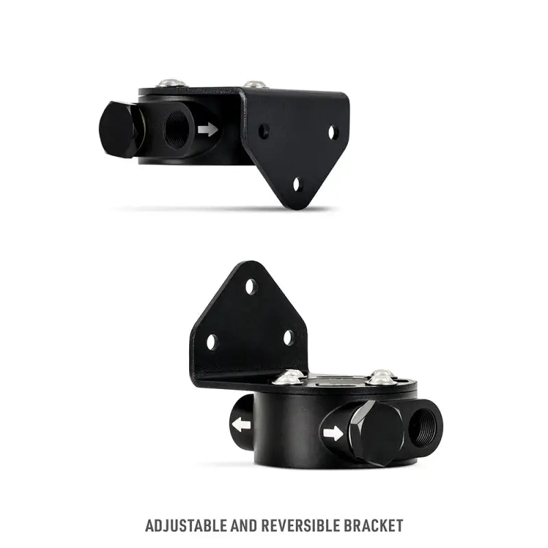 Mishimoto M22 x 1.5 - Remote Oil Filter Mount - Black mismmoc-rfh-m22bk