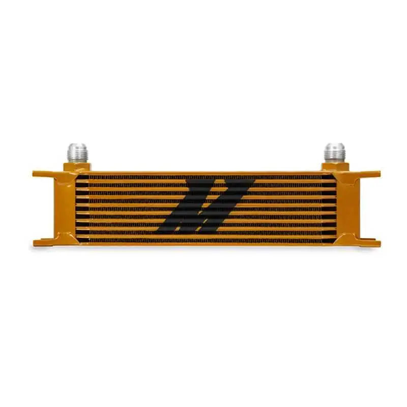 Mishimoto Universal 10 Row Oil Cooler - Gold mmoc-10g