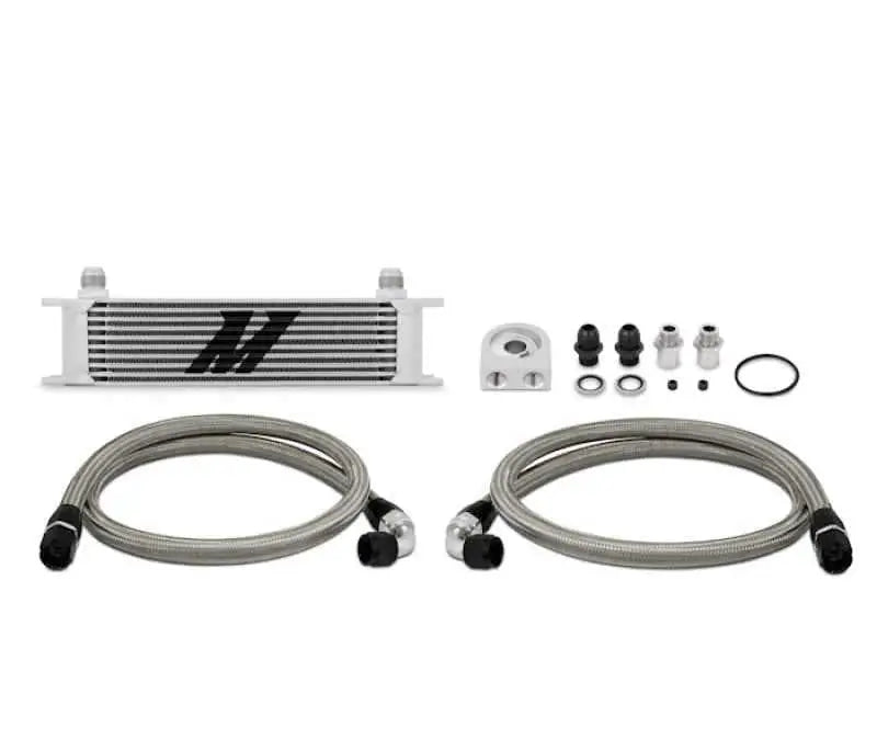 Mishimoto Universal 10 Row Oil Cooler Kit (Metal Braided Lines) mmoc-u