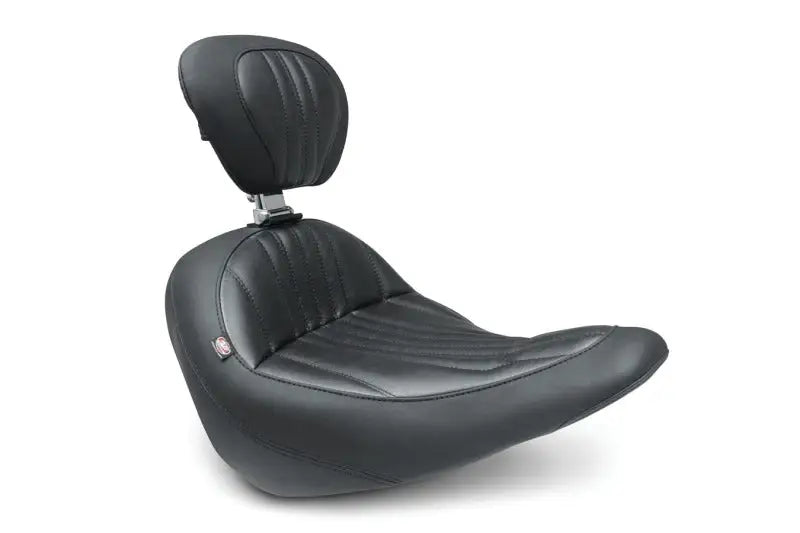 Mustang 18-21 Harley Low Rider, Sport Glide Standard Touring Solo Seat w/Driver Backrest - Black - 79041 mmp79041