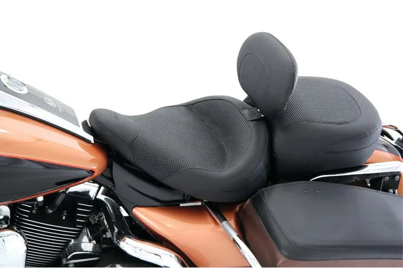 Mustang 83-21 Harley Electra Glide,Rd King Police Standard Touring Passenger Seat Textured - Black - 79436 mmp79436