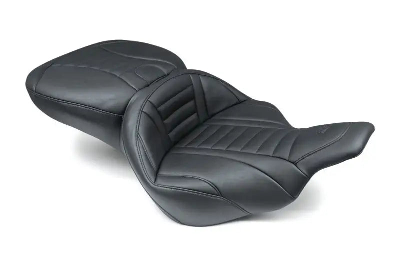 Mustang 97-07 Harley Electra Glide,Rd Glide Super Touring 1PC Seat Deluxe - Black - 76739 mmp76739