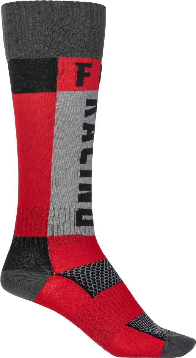 Mx Socks Thick Red/Grey Lg/Xl wps-350-0550l