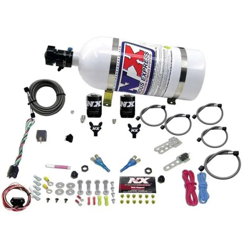 Nitrous Express 03-18 Nissan 350Z/370Z Dual Nozzle (35-150HP) w/10lb Bottle 20716-10
