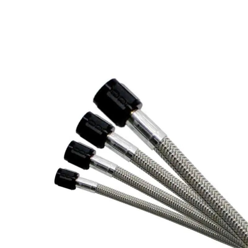 Nitrous Express 3AN 12in SS Braided Hose - Blue 10012