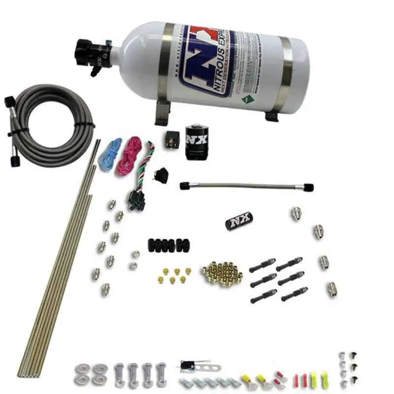 Nitrous Express 6 Cyl Dry Direct Port Nitrous Kit w/ 10lb Bottle 93066-10