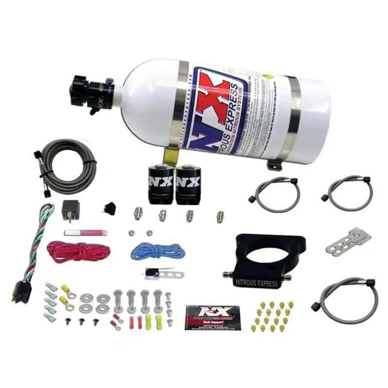 Nitrous Express GM LS 78mm 3-Bolt Nitrous Plate Kit (50-350HP) w/10lb Bottle 20935-10