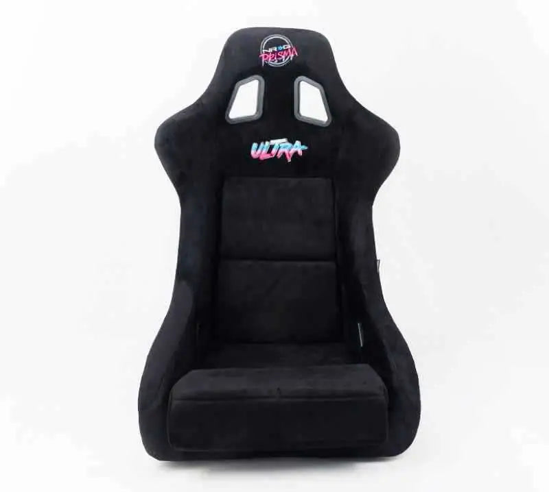 NRG FRP Bucket Seat ULTRA Edition - Large (Black Alcantara/Gold Glitter Back) frp-302bk-ultra