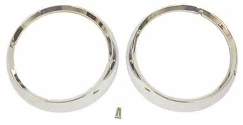 OMIX 12419.04 Headlight Bezel Set Chrome 72-86 Jeep CJ Models 12419-04