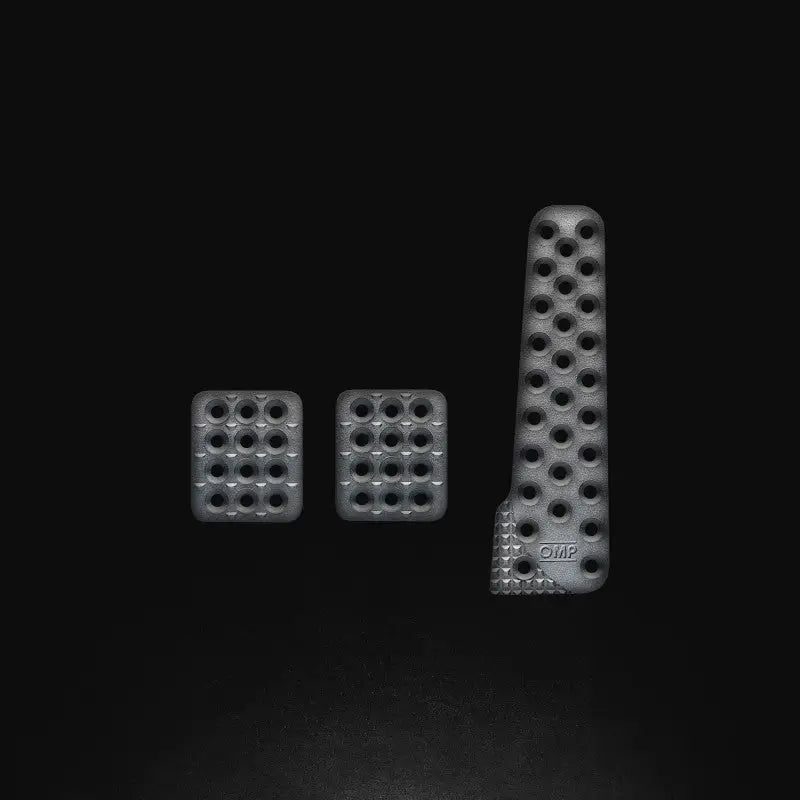 OMP Sand-Blasted Aluminum Pedals (Set of 3) ompoa0-1020-003