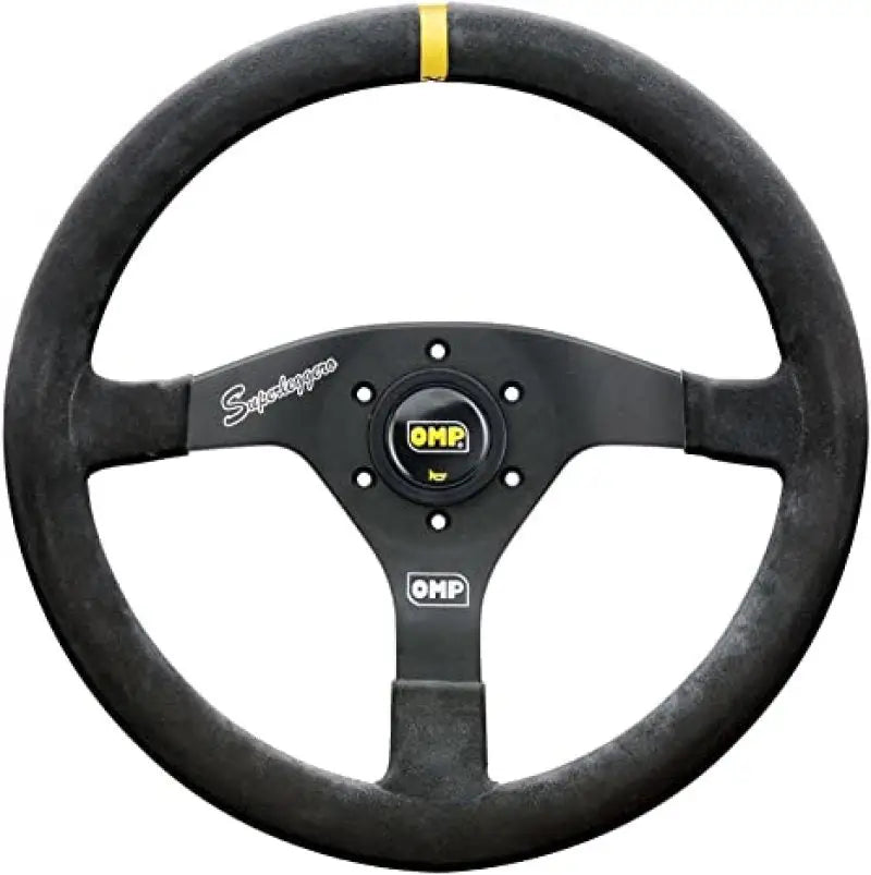 OMP Velocita Superleggero Suede Leather 350mm Diameter Steering Wheel Black ompod0-2020-071
