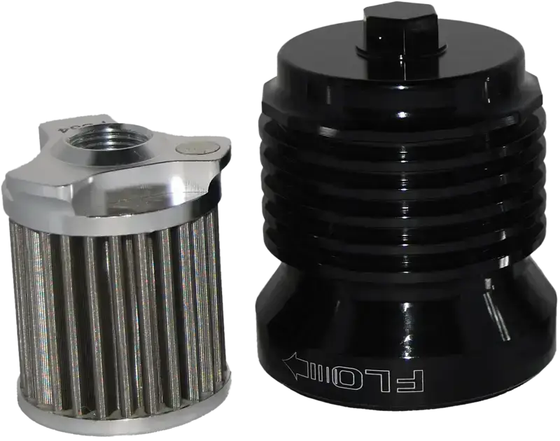 PCS4B Flo Reusable Steel Oil Filter Hd Black wps-56-7104bk