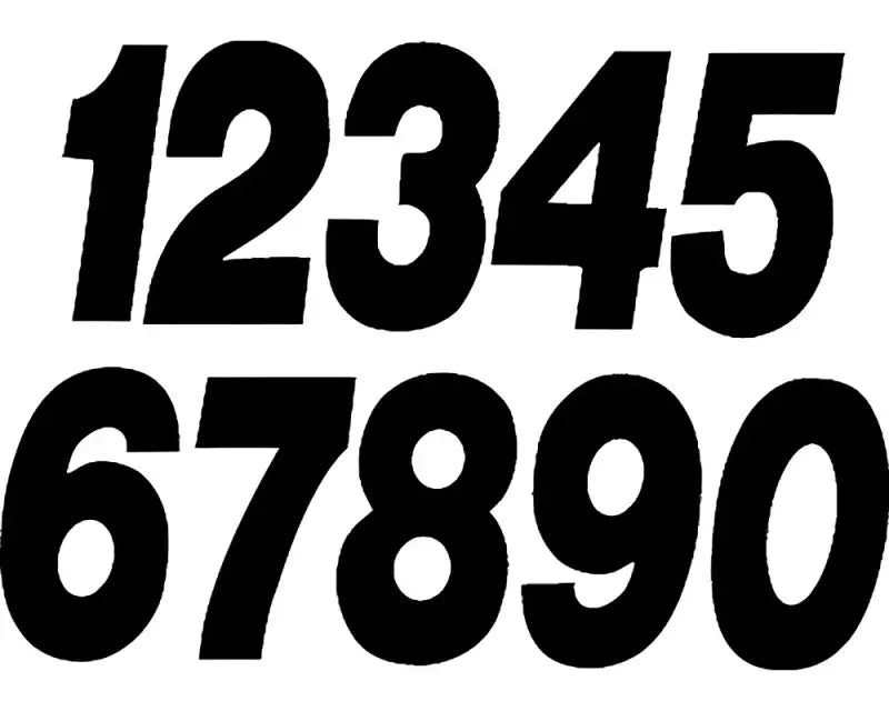 PD63B-0 Dirt Digits Number 0 Black Pro Digits 3/Pk wps-09-6340