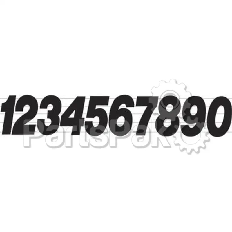 PD63B-1 Dirt Digits Number 1 Black Pro Digits 3/Pk wps-09-6341