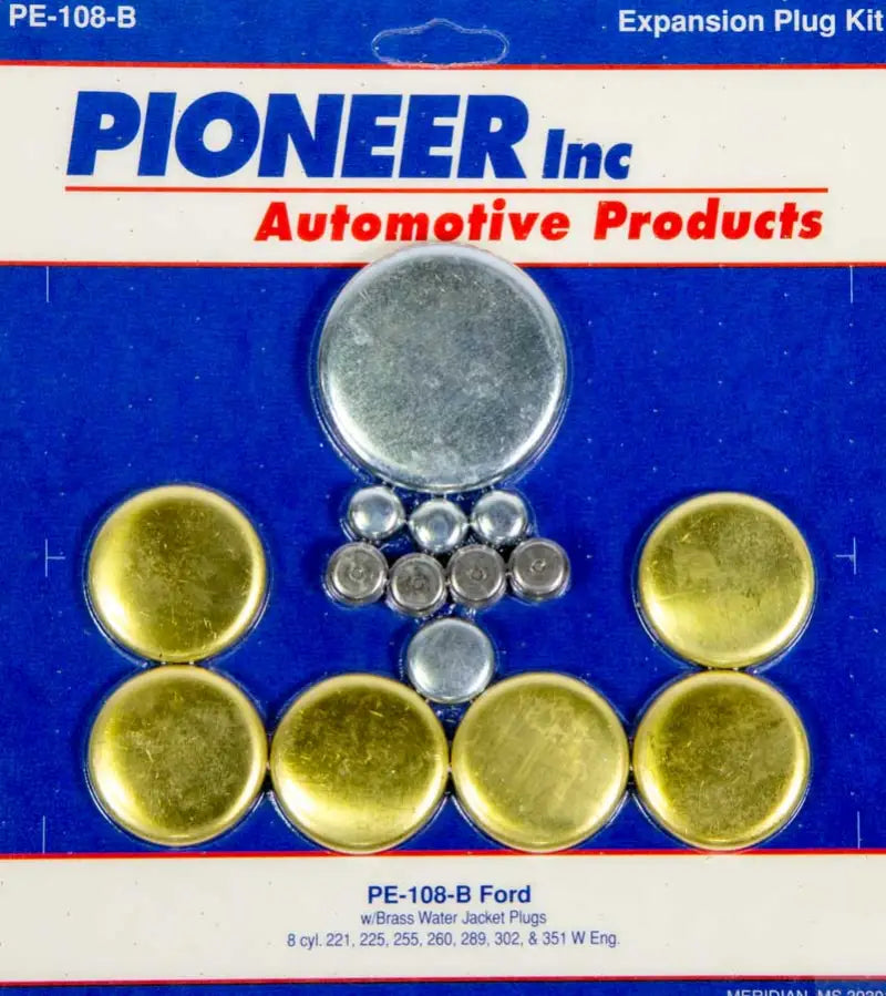 PE-108-B Pioneer Inc. ENGINE MISC BRASS EXPANSION PLUG p33pe108b
