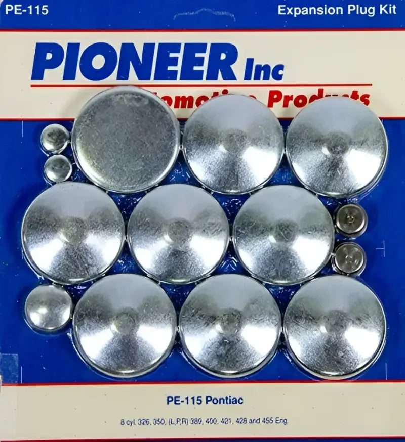 PE-115 Pioneer Inc. GAS CAP & MISCELLANEOUS OEM EXPANSION PLUG KIT p33pe115